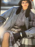 HARPER'S BAZAAR Magazine Italia November 1983 FRAUKE QUAST Antonio Lopez FUR Vtg