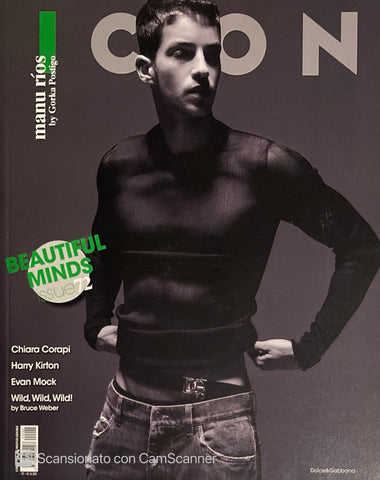 ICON Magazine Italia #72 April 2022 Manu Rios BRUCE WEBER Manu Rios EVAN MOCK New - magazinecult