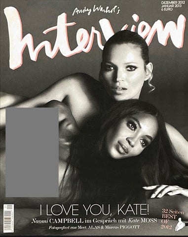 KATE MOSS Naomi Campbell MICHELLE DOCKERY Interview Magazine Germany 2012 NEW
