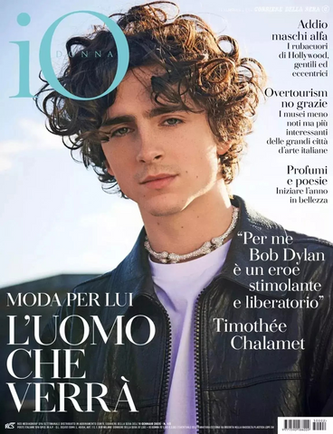 TIMOTHEE CHALAMET Io Donna Magazine January 2025 Brand New