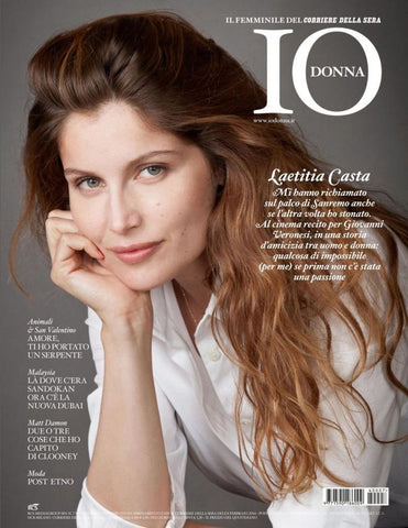 LAETITIA CASTA Georgina Stojiljkovic IO DONNA Italian one day Magazine February 2014