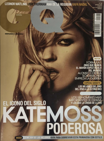 KATE MOSS GQ Magazine Spain March 2010 Uma Thurman LEONOR WATLING Tomas Alia