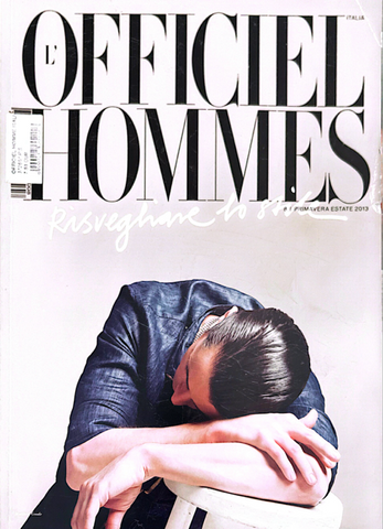L'OFFICIEL Hommes Magazine ITALIA Spring 2013 MATTHEW GOODE