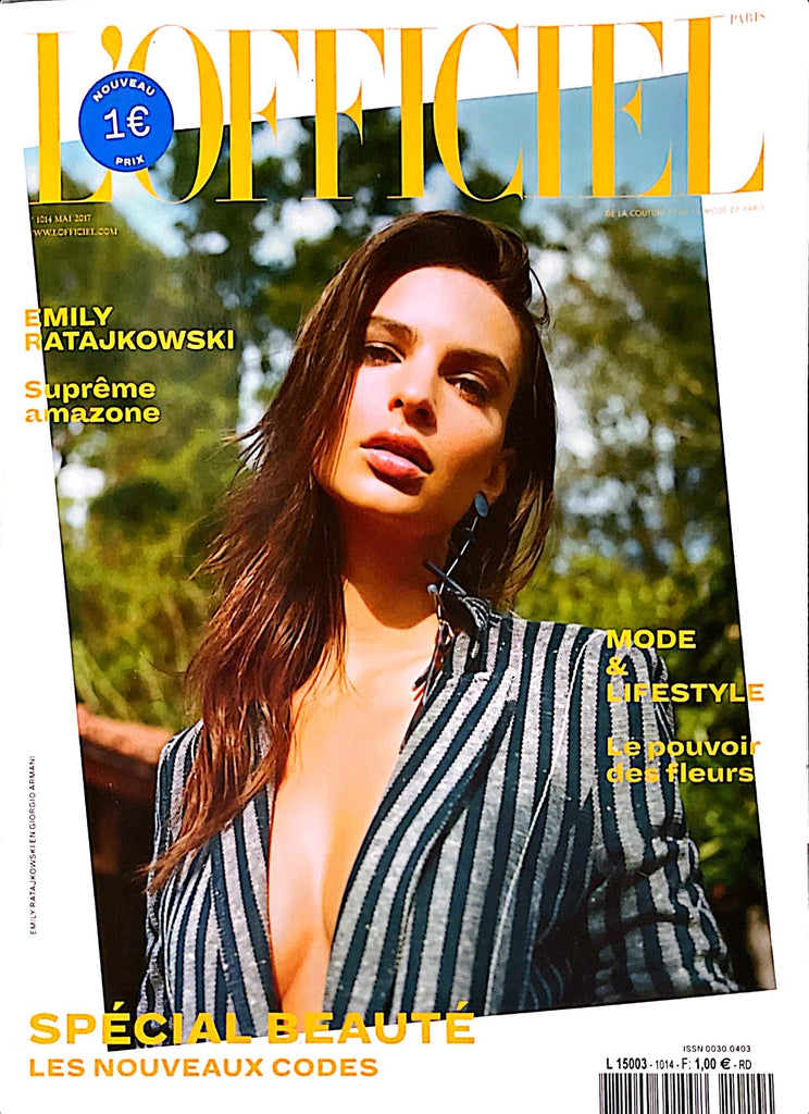 L'OFFICIEL Magazine Paris May 2017 EMILY RATAJKOWSKI Marthe Wiggers NEW