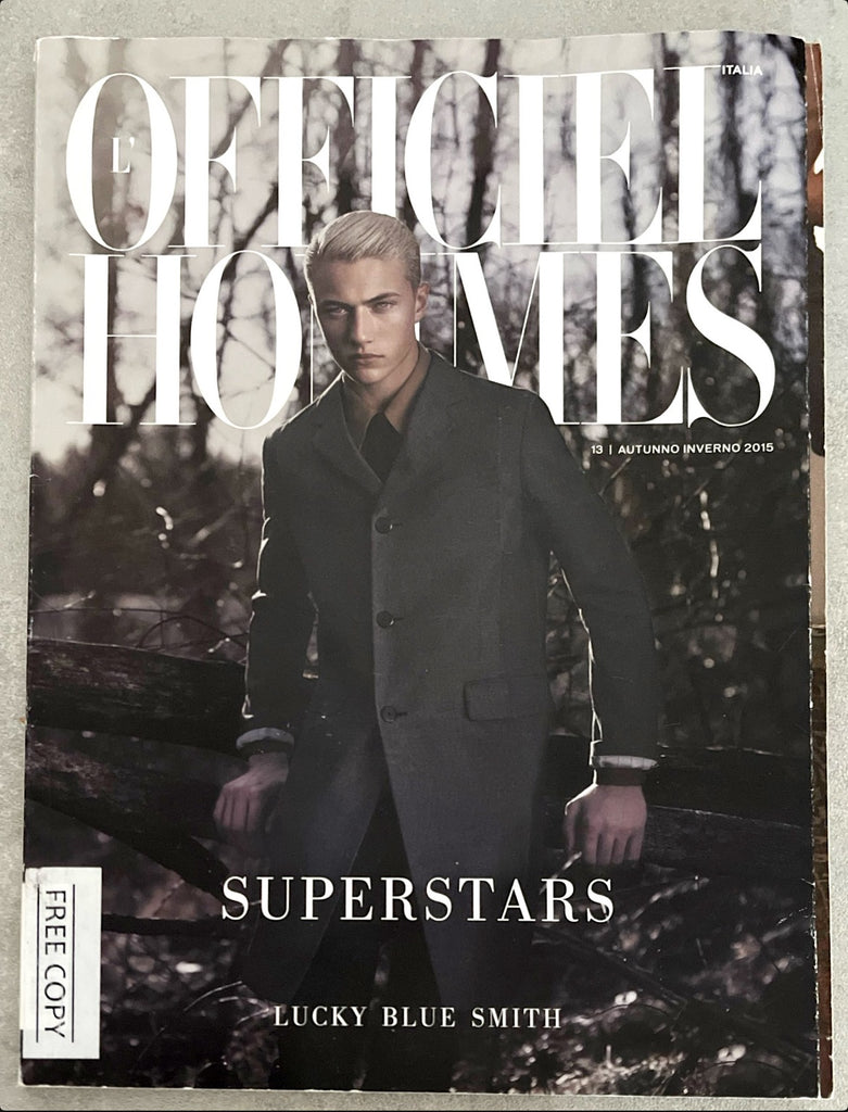 L'OFFICIEL HOMMES Magazine Italia 2015 LUCKY BLUE SMITH Aaron Taylor Johnson