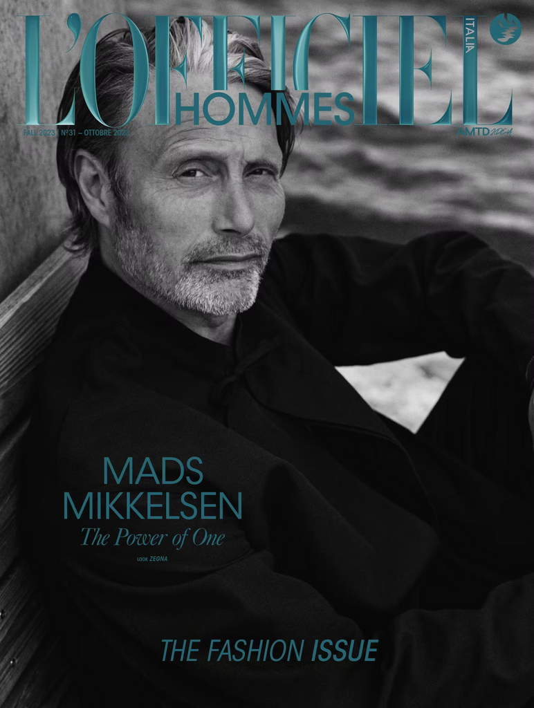 MADS MIKKELSEN Nicholas Galitzine L'OFFICIEL HOMMES Italia Magazine Fall 2023 NEW