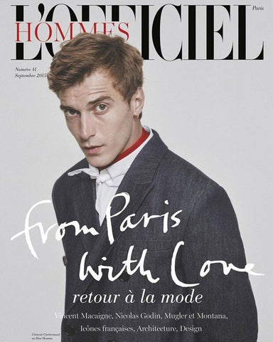 L'Officiel Hommes Magazine September 2015 CLEMENT CHABERNAUD Matthieu Villot ARTHUR GOSSE