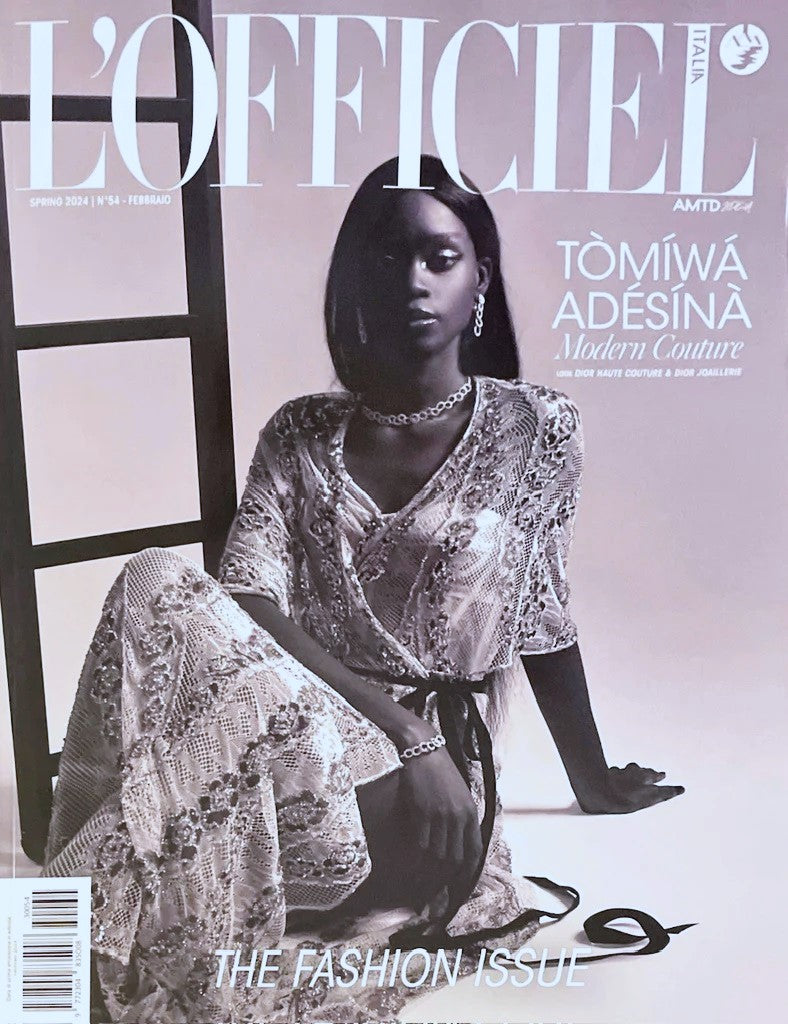L'OFFICIEL ITALIA Magazine Spring 2024 TOMIWA ADESINA Dakota Johnson KIMBERLY GELABERT