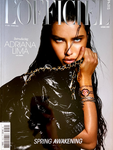 ADRIANA LIMA L'OFFICIEL Magazine Paris February 2022 Lena Mahfouf