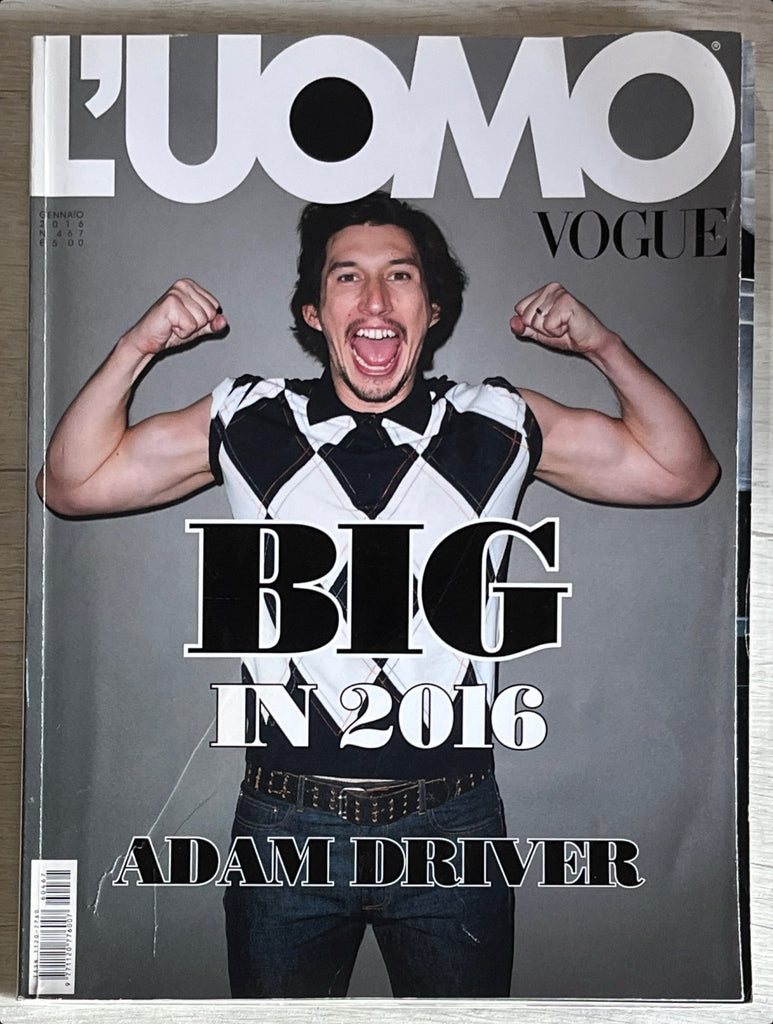 ADAM DRIVER Zayn Malik BEN STILLER L'Uomo VOGUE Magazine January 2016