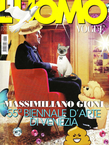 L'UOMO VOGUE Magazine May 2013 MASSIMILIANO GIONI Francesco Vezzoli