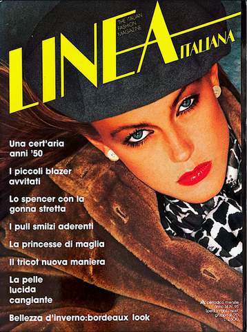 LINEA ITALIANA Magazine November 1978 VIBEKE Glaviano FERRI Vintage like Vogue