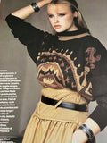 GIA CARANGI Lise Brand KATHY IRELAND Linea ITALIANA Magazine October 1982