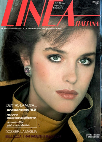 LINEA ITALIANA Magazine September 1982/2 Laura Roberson CYRIELLE CLAIR - magazinecult