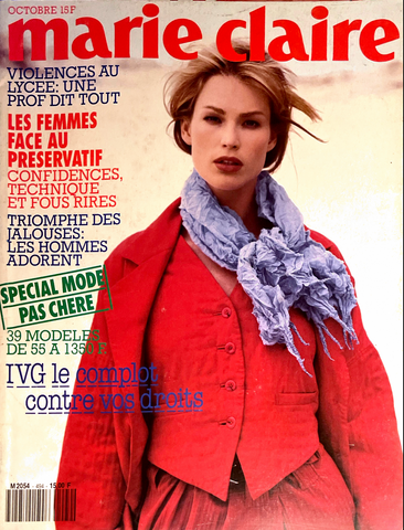 MARIE CLAIRE Magazine France 1993 MEGHAN DOUGLAS Cecilia Chancellor KRISTEN McMENAMY - magazinecult