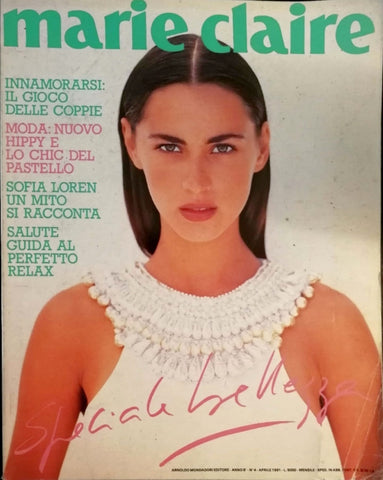 MARIE Claire Italia Magazine April 1991 CRISTINA CASCARDO Stephanie Seymour SOPHIA LOREN - magazinecult