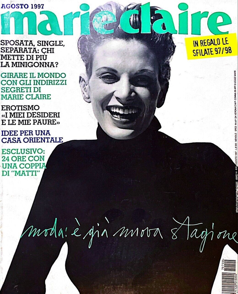 MARIE Claire Magazine Italia August 1997 KRISTEN MCMENAMY Aurelie Claudel JAIME RISHAR
