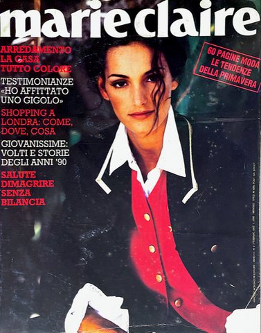 MARIE Claire Magazine Italy February 1993 LESLIE NAVAJAS Tatjana Patitz JESSICA LANGE