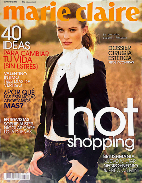 MARIE CLAIRE Magazine Spain September 2006 ISABELI FONTANA Sophie Auster GEMMA WARD