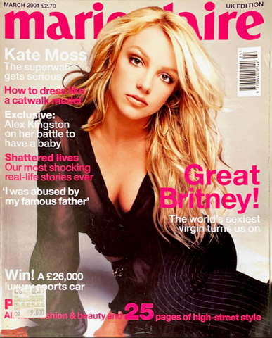 Marie Claire Magazine Uk 2001 BRITNEY SPEARS Lisa Ratliffe ALEX KINGSTON - magazinecult