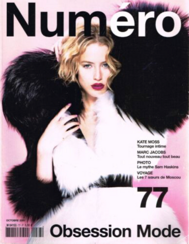 NUMERO Magazine 77 RAQUEL ZIMMERMANN Claudia Schiffer KATE MOSS Anja Rubik