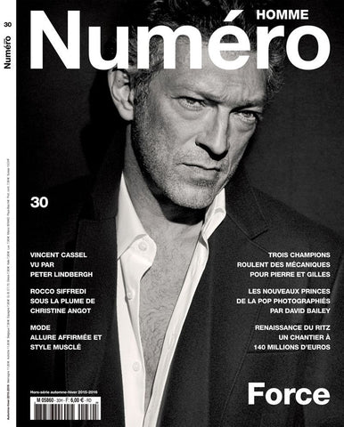 NUMERO HOMME #30 Magazine VINCENT CASSEL Sean O'Pry TON HEUKELS Luca Stascheit