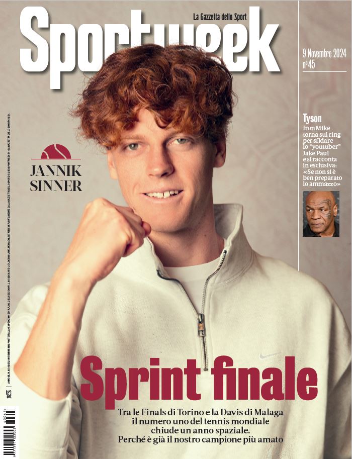 JANNIK SINNER Sportweek Magazine November 2024 #45