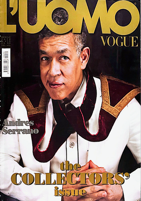 L'UOMO VOGUE Magazine April 2010 ANDRES SERRANO Roman Guttinger PETER COELN
