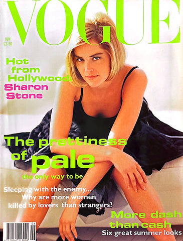 VOGUE Magazine UK June 1992 SHARON STONE Shana Zadrick TEREZA MAXOVA