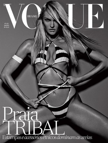 VOGUE Magazine Brazil January 2014 CANDICE SWANEPOEL Swimsuit COLLECTOR COVER