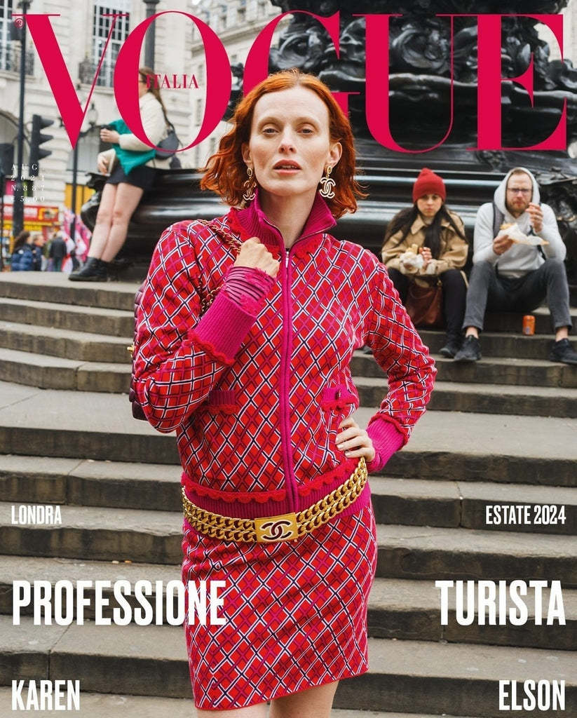 VOGUE Magazine Italia August 2024 Karen Elson