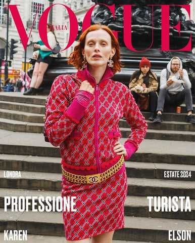 VOGUE Magazine Italia August 2024 Karen Elson