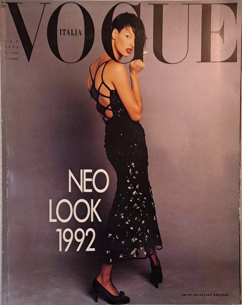 LINDA EVANGELISTA VOGUE Magazine Italia September 1992