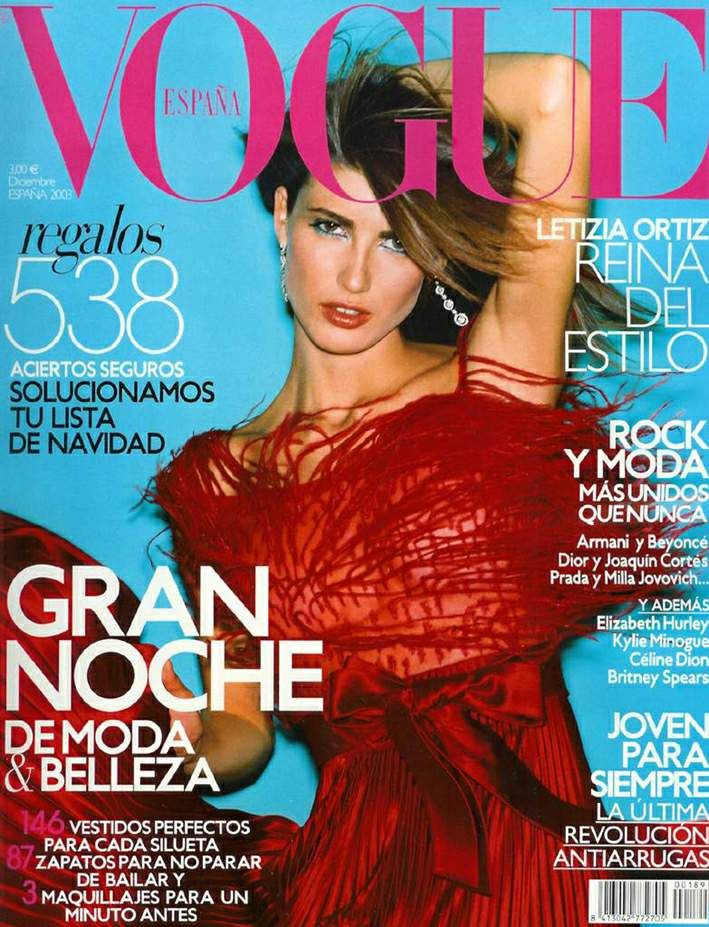 VOGUE Magazine Spain December 2003 MICHELLE ALVES Fernanda Tavares RAQUEL ZIMMERMANN Ana Beatriz Barros - magazinecult