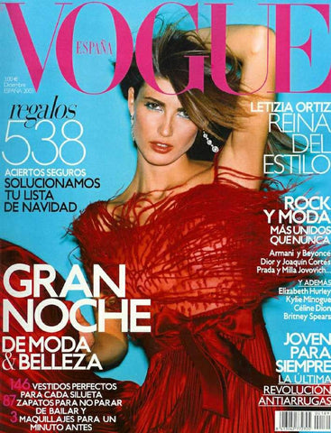 VOGUE Magazine Spain December 2003 MICHELLE ALVES Fernanda Tavares RAQUEL ZIMMERMANN Ana Beatriz Barros - magazinecult