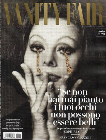 Vanity Fair Magazine Italia 2016 SOPHIA Sofia LOREN Francesco Vezzoli JAMIE KING