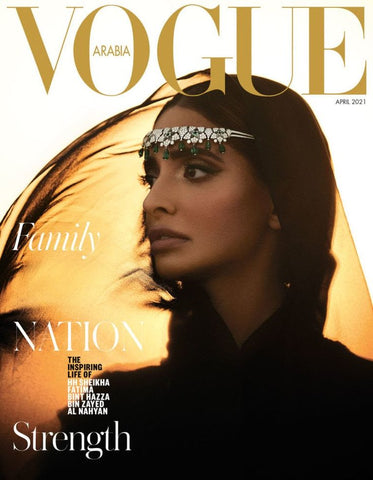 VOGUE Magazine ARABIA April 2021 HH Sheikha Fatima Bint Hazza MOHAMED RAMADAN - magazinecult
