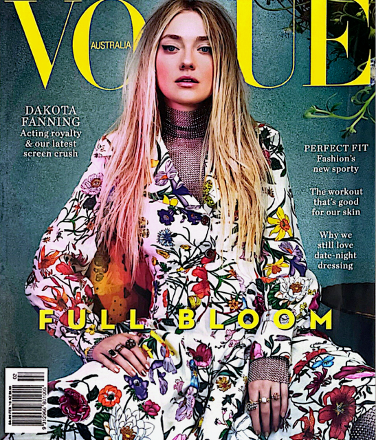 VOGUE Magazine Australia February 2018 DAKOTA FANNING Bella Hadid HANA JIRICKOVA