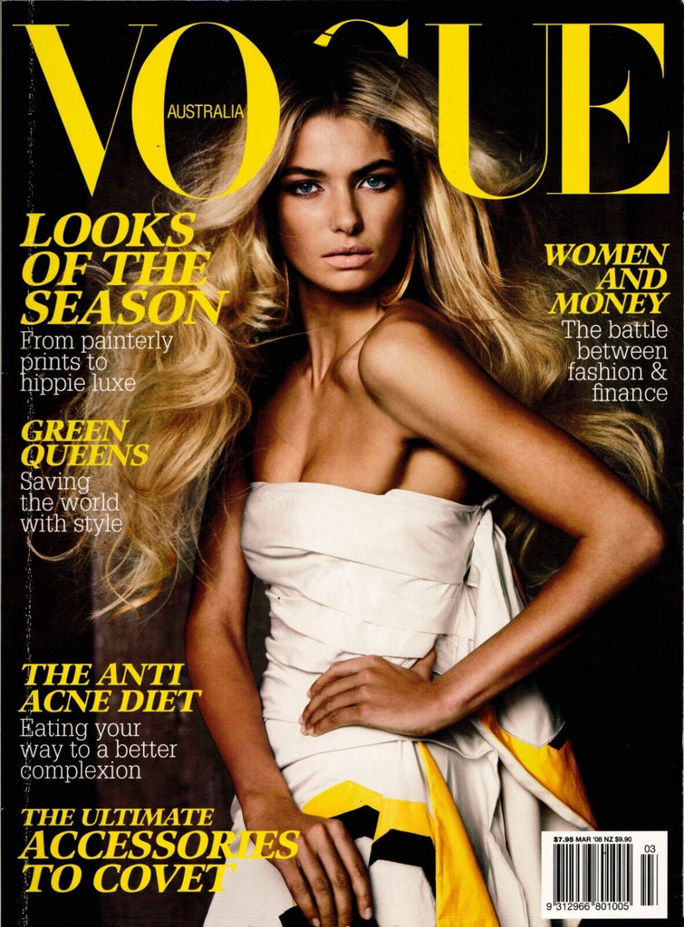 VOGUE Magazine Australia March 2008 JESSICA HART Lily Donaldson NATALIA VODIANOVA