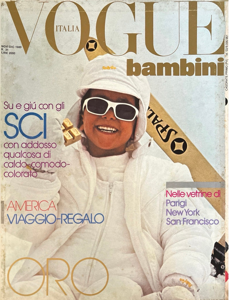 VOGUE Italia BAMBINI Kids Children Enfant Fashion RARE Magazine Winter 1980 #31 - magazinecult