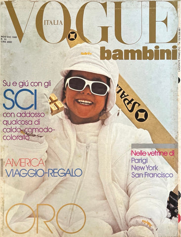 VOGUE Italia BAMBINI Kids Children Enfant Fashion RARE Magazine Winter 1980 #31 - magazinecult