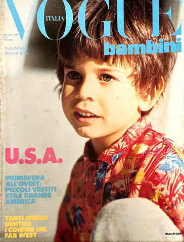 VOGUE Italia BAMBINI Kids Children Enfant Fashion RARE Magazine January 1984 #50 - magazinecult