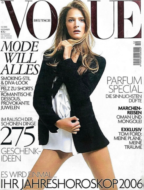 VOGUE Magazine Germany December 2005 CARMEN KASS Tiiu Kuik MORGANE DUB