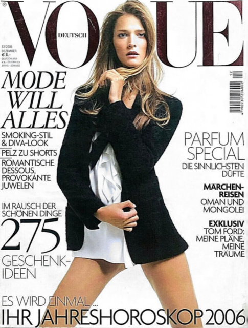 VOGUE Magazine Germany December 2005 CARMEN KASS Tiiu Kuik MORGANE DUBLED Von Unwerth