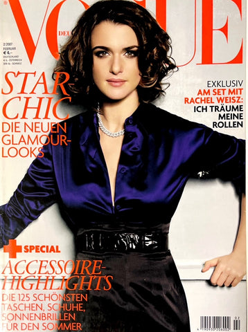 RACHEL WEISZ Eva Herzigova LINDSAY ELLINGSON Vogue Magazine Germany February 2007