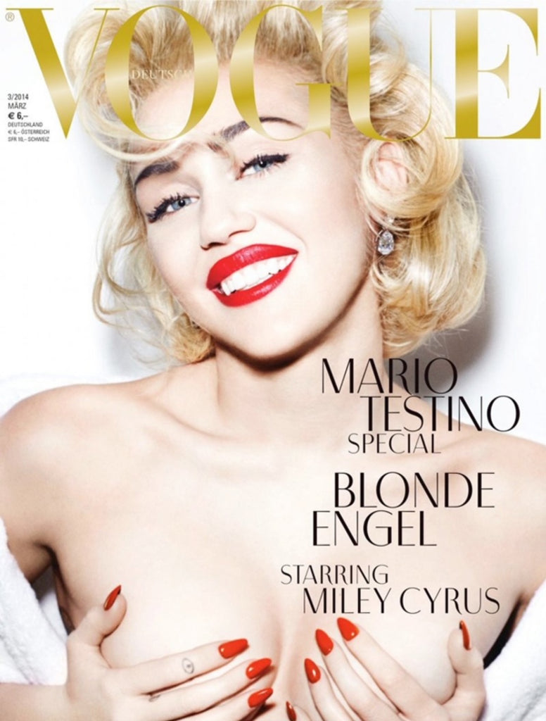 VOGUE Magazine Germany March 2014 MILEY CYRUS Candice Swanepoel ANJA RUBIK Edita