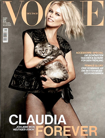CLAUDIA SCHIFFER Vogue Magazine Germany March 2024 by LUIGI & IANGO New