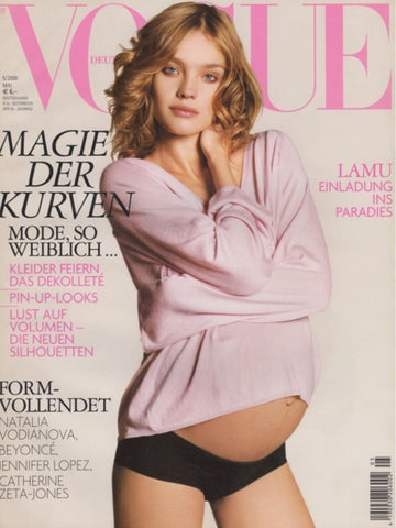 NATALIA VODIANOVA Dita Von Teese CRYSTAL RENN Vogue Magazine Germany May 2006