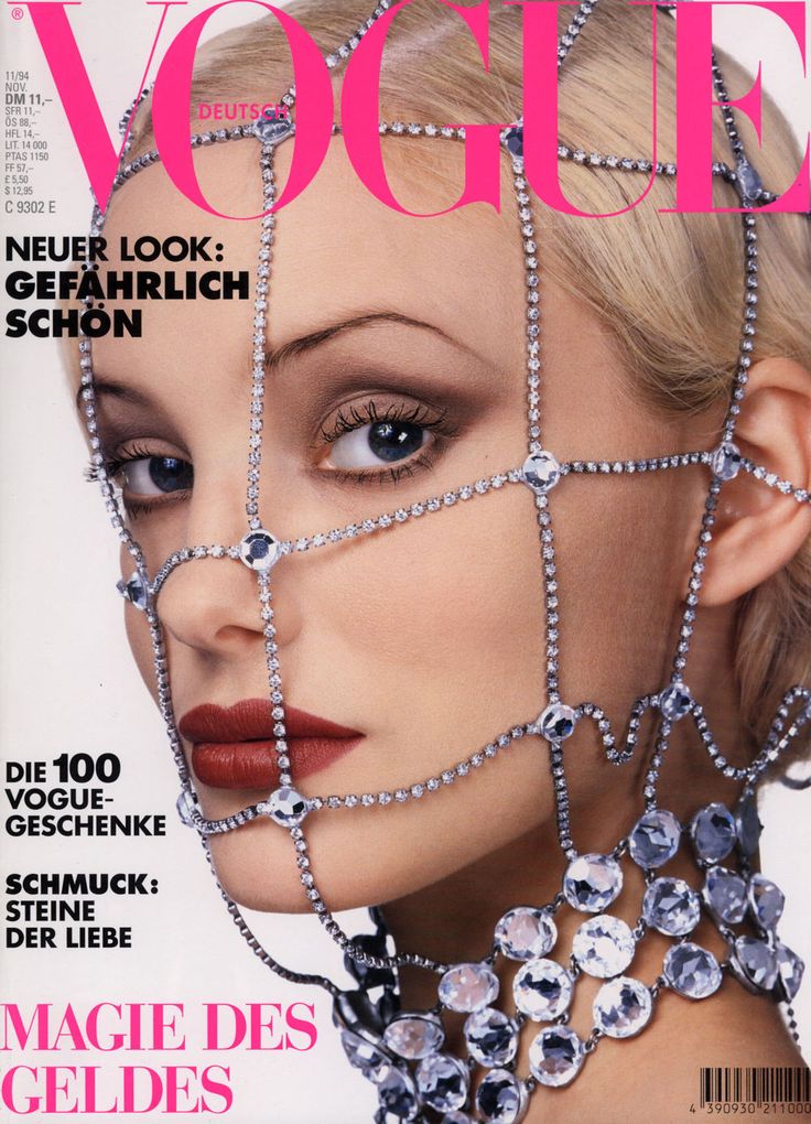 VOGUE Germany Magazine November 1994 JAIME RISHAR Tatjana Patitz CLAUDIA MASON Fanny Ardant