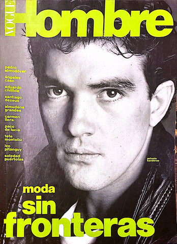 VOGUE HOMBRE Magazine April 1990 ANTONIO BANDERAS